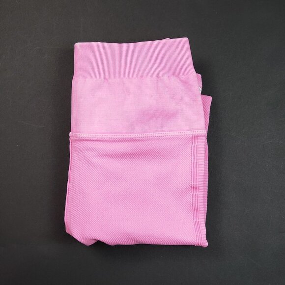 Spiritual Gangster Seamless High Waist Leggings Women XS/S Bubblegum Pink Ribbed - Picture 16 of 16